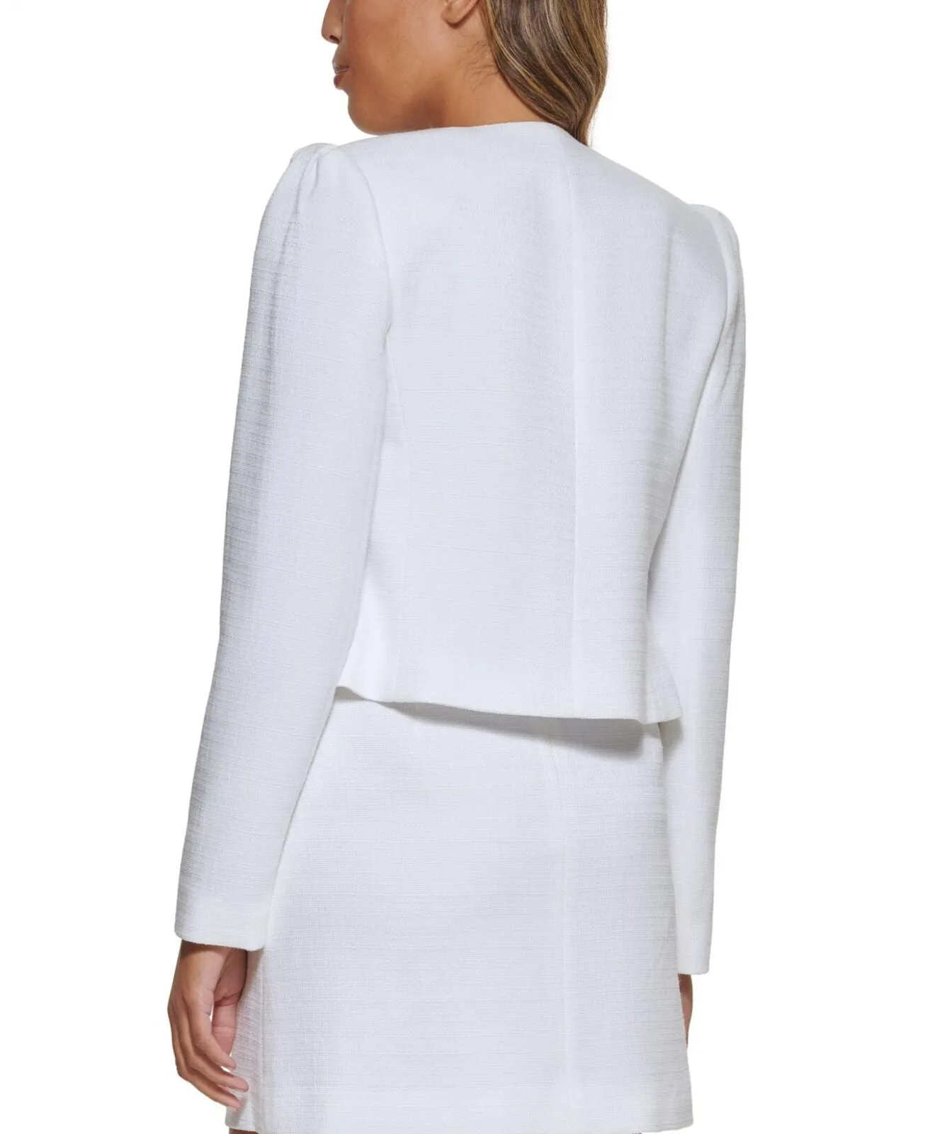Calvin Klein Womens Petite Open-Front Cropped Blazer Jacket OT3JR519