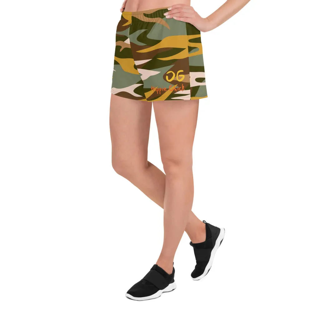 Camo Rays Women's Athletic Shorts