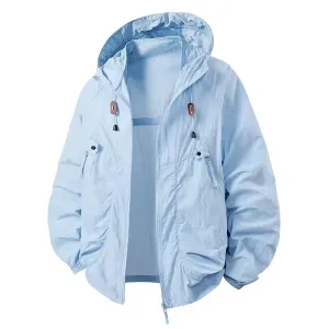 Carter™ - Waterproof Windbreaker Jacket with Adjustable Hood for Outdoor Adventures