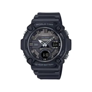 Casio AEQ-120W-1BV Men Analog-Digital Watch Black Resin Strap