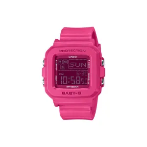 Casio Baby-G   Plus 30th Anniversary Women Digital Watch BGD-10K-4 Pink Resin Strap & Watch Case Holder
