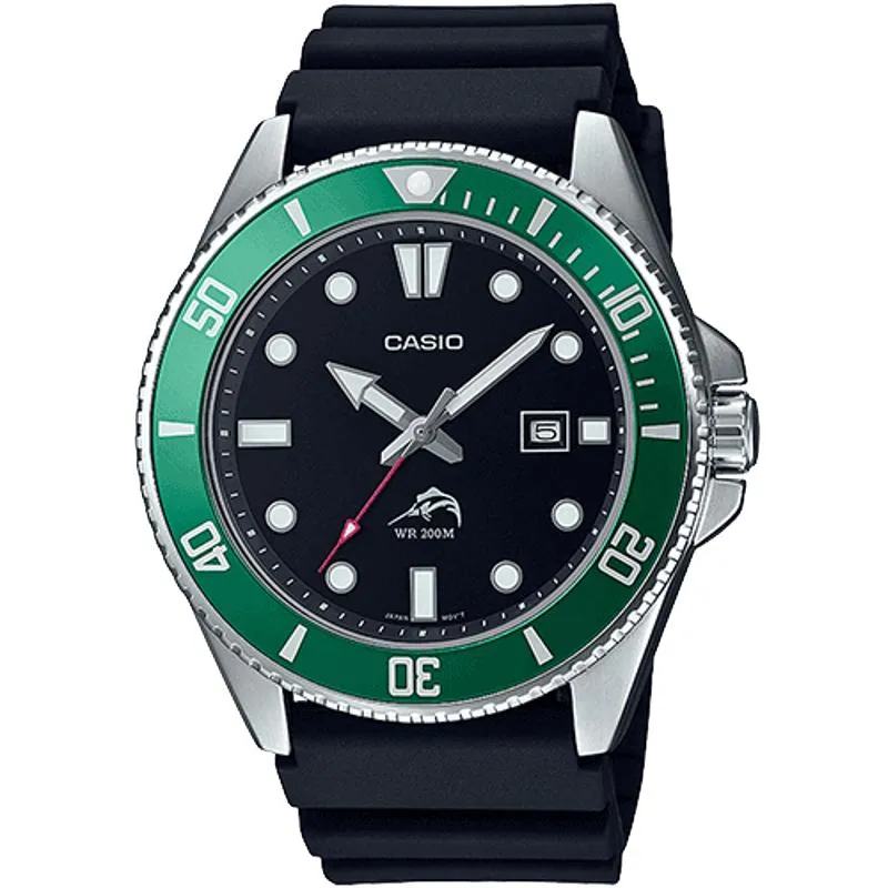 Casio Sport Dive Green Black MDV106B-1A3