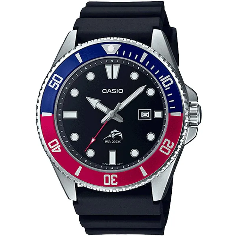 Casio Sport Dive Red Blue MDV106B-1A2