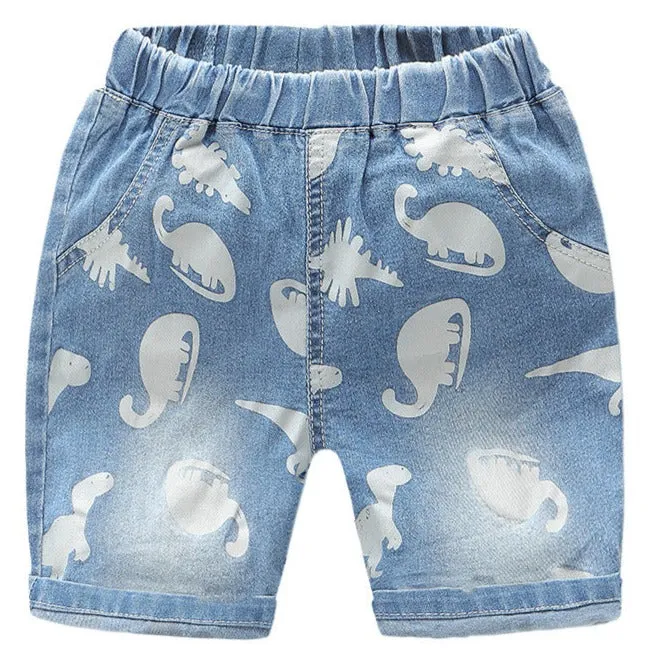 Casual Letter Printed Kid Baby Infant Toddler Jean Shorts