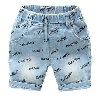 Casual Letter Printed Kid Baby Infant Toddler Jean Shorts