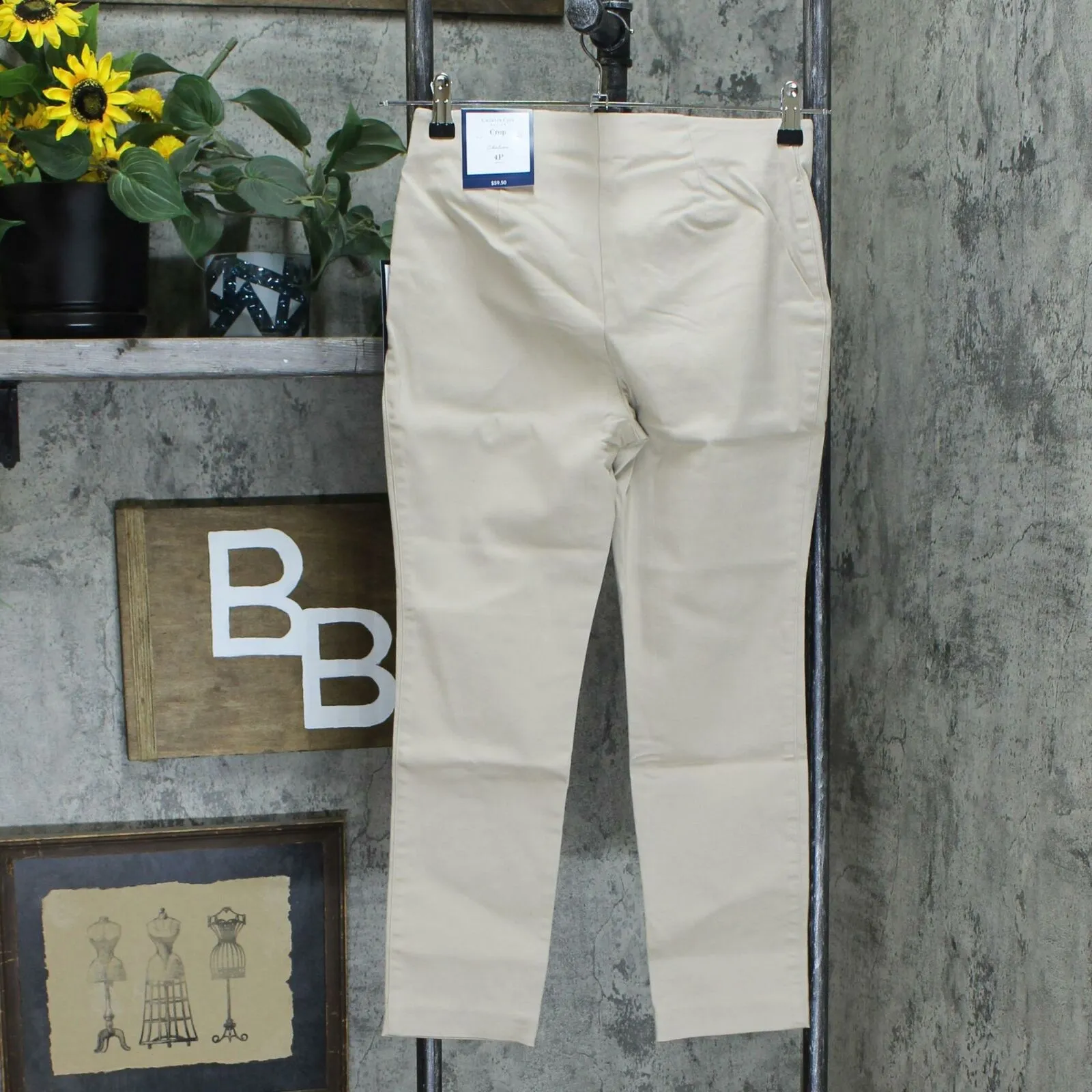 Charter Club Petite Chelsea Stretch Twill Pull On Cropped Pants