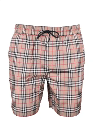 Check Swim Shorts