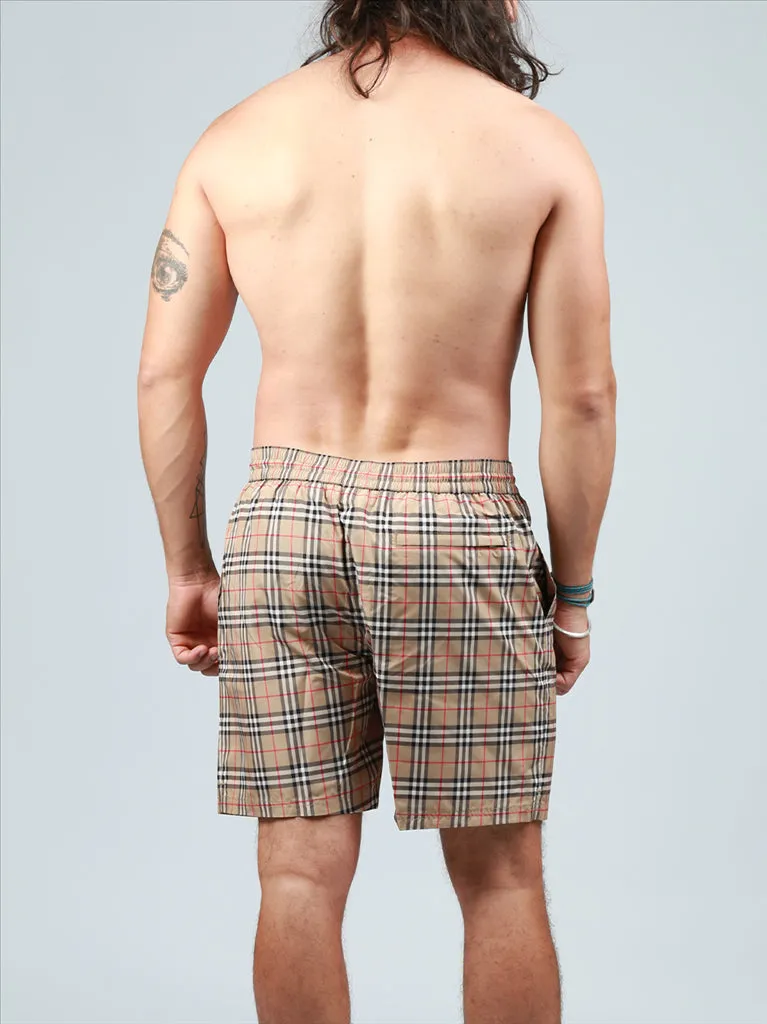 Check Swim Shorts