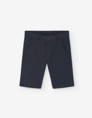Chino Twill Shorts for Boys, Dark Blue
