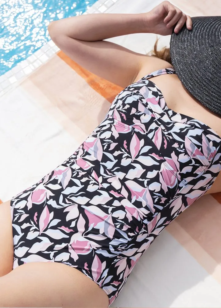 Chlorine Resistant Swimsuit - Night Flower