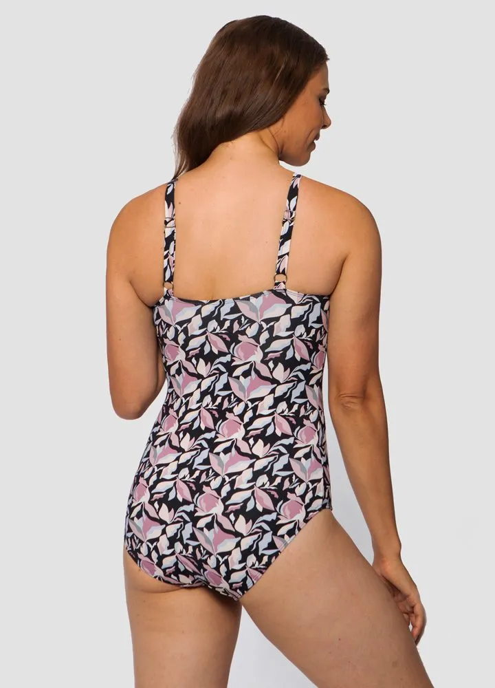 Chlorine Resistant Swimsuit - Night Flower