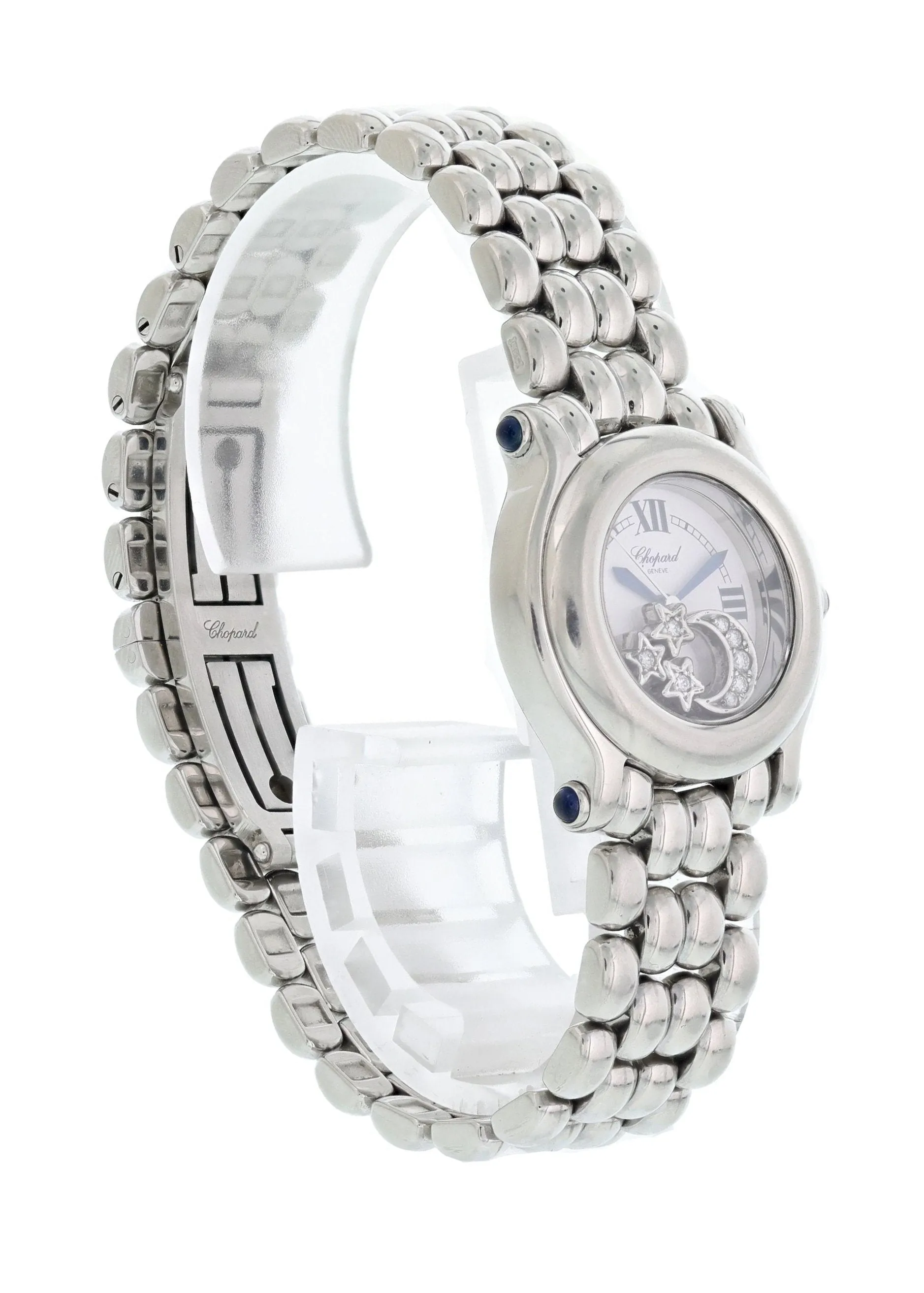Chopard Happy Sport 27/8250-23 Stainless Steel 8245 Floating Diamonds Ladies Watch With Papers