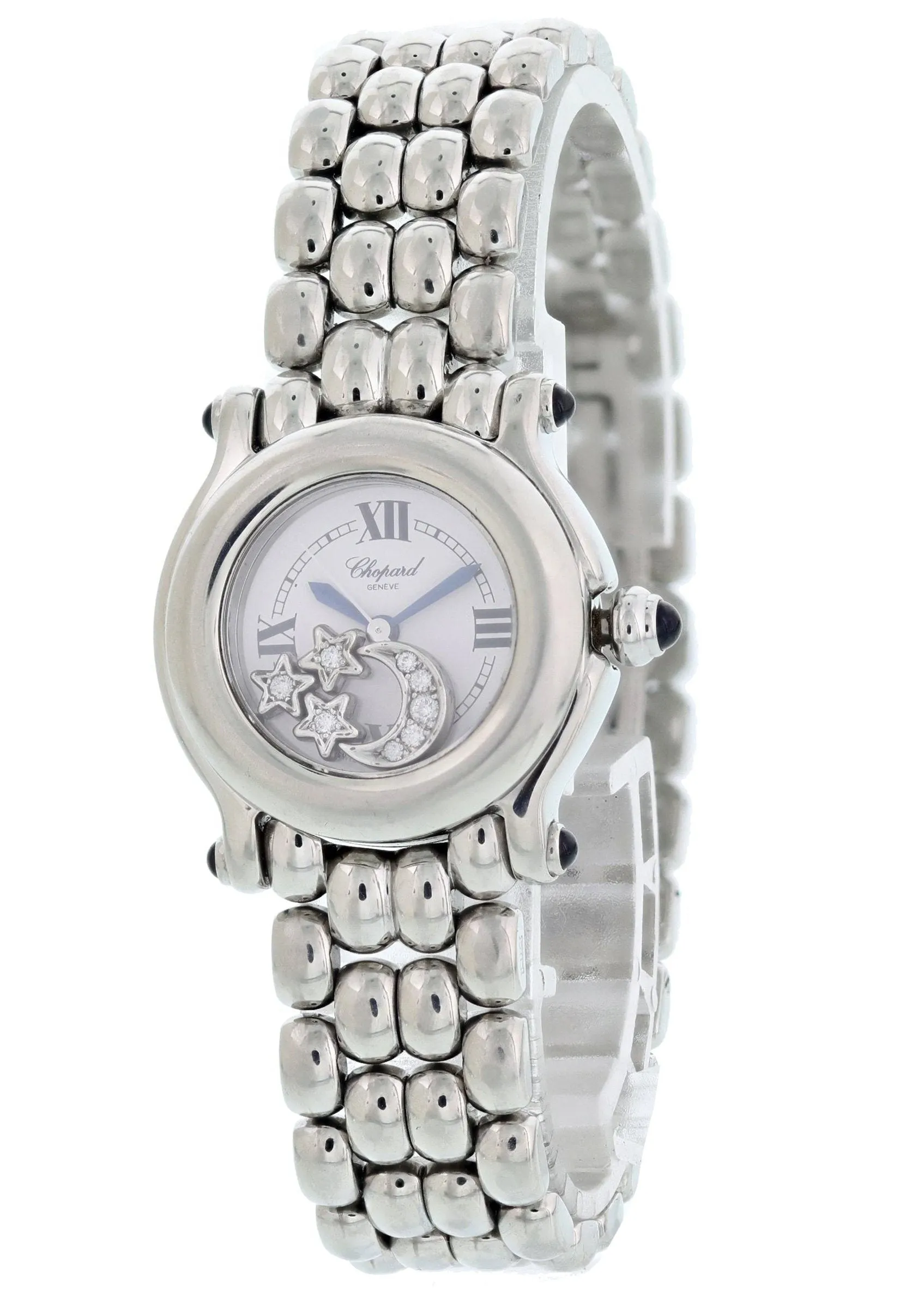 Chopard Happy Sport 27/8250-23 Stainless Steel 8245 Floating Diamonds Ladies Watch With Papers