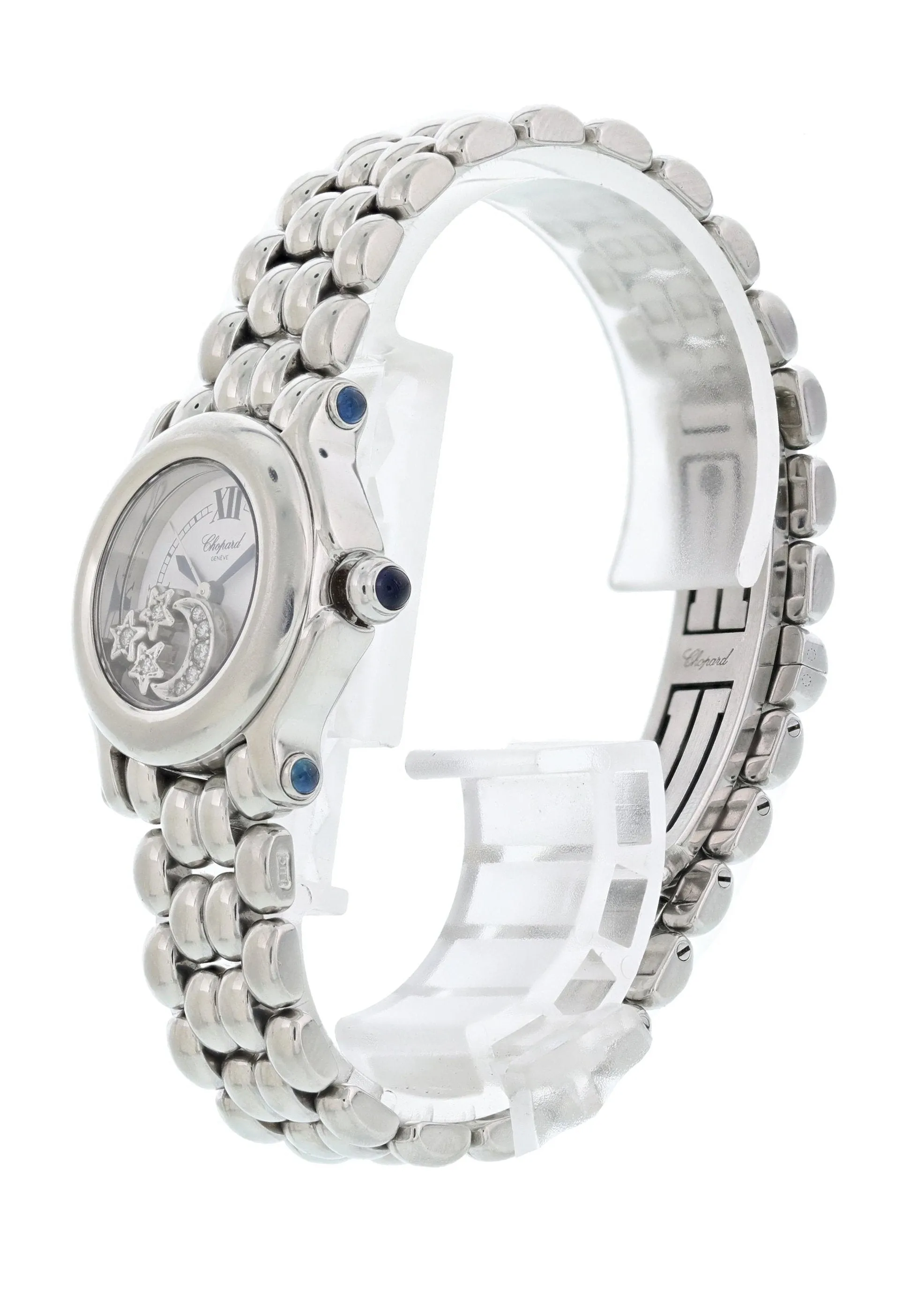 Chopard Happy Sport 27/8250-23 Stainless Steel 8245 Floating Diamonds Ladies Watch With Papers
