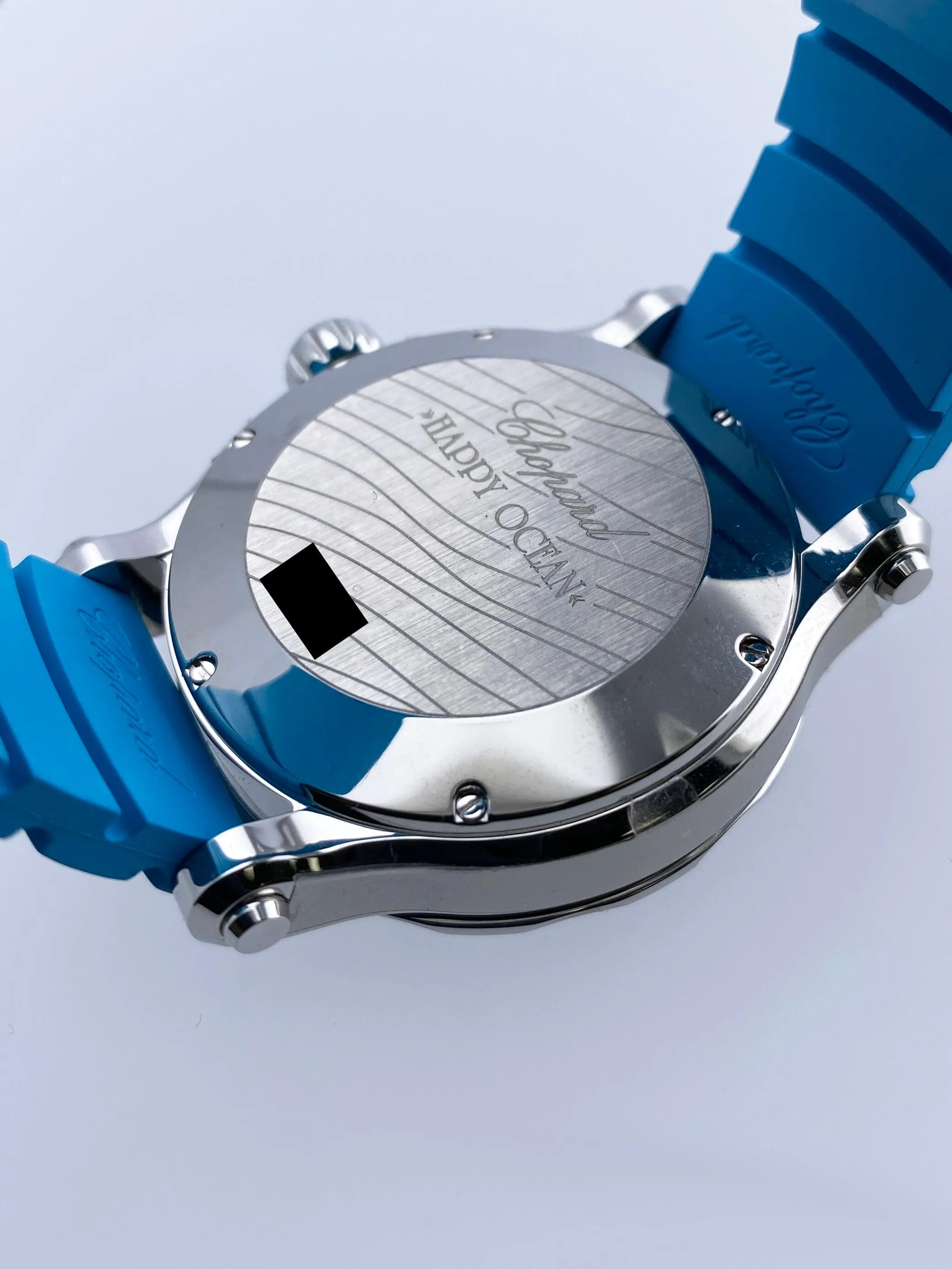 Chopard Happy Sport 278587-3001 Blue Dial Ladies Watch Box Papers