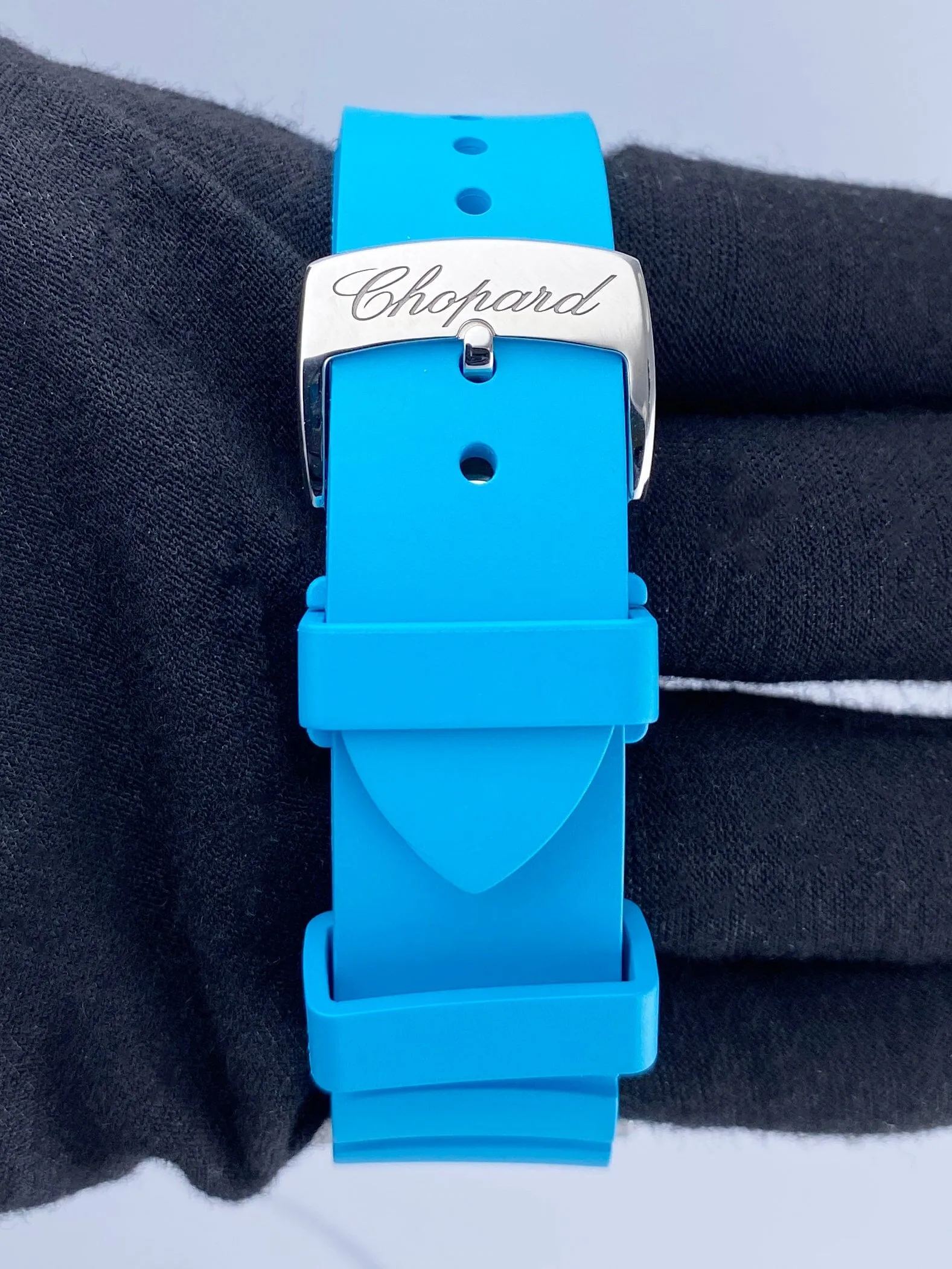 Chopard Happy Sport 278587-3001 Blue Dial Ladies Watch Box Papers
