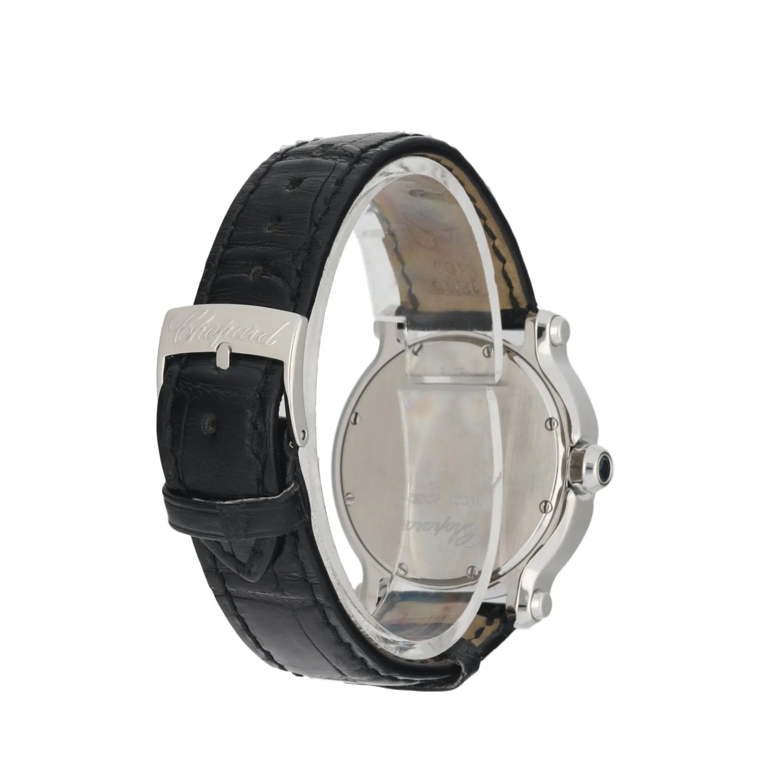 Chopard Happy Sport 8475 Mother Of Pearl Dial W/ Floating Diamonds & Papers