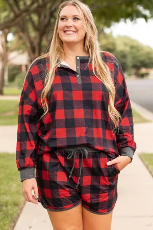 Christmas Top and Shorts Plus Size Set