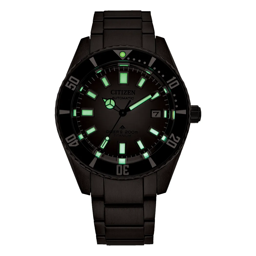 Citizen Promaster Dive Automatic Mens Grey Dial Titanium Watch