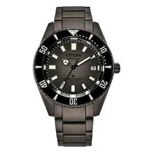 Citizen Promaster Dive Automatic Mens Grey Dial Titanium Watch