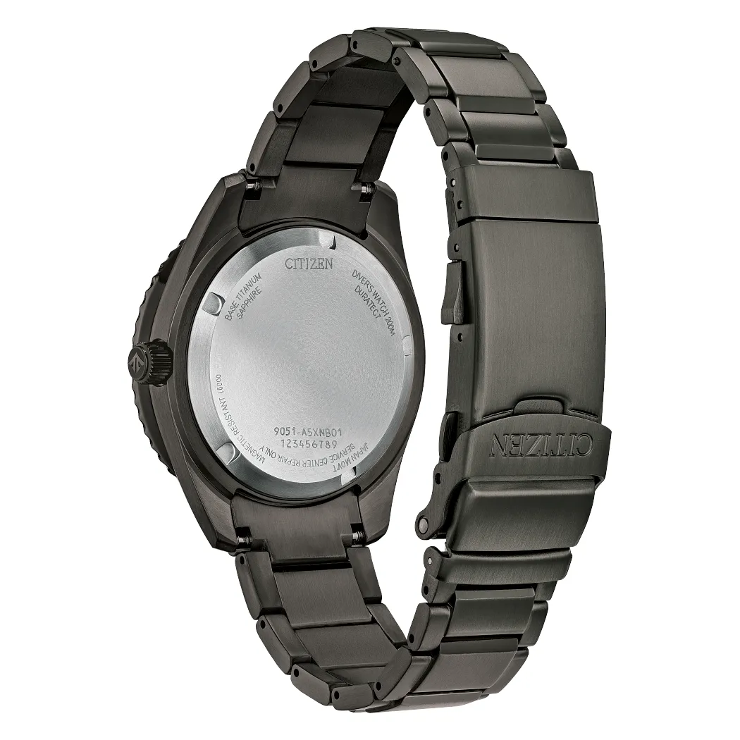 Citizen Promaster Dive Automatic Mens Grey Dial Titanium Watch