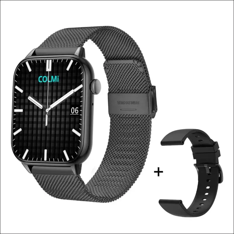 Colmi c60 smartwatch 1.9 inch full screen bluetooth calling heart rate sleep monitor 19 sport