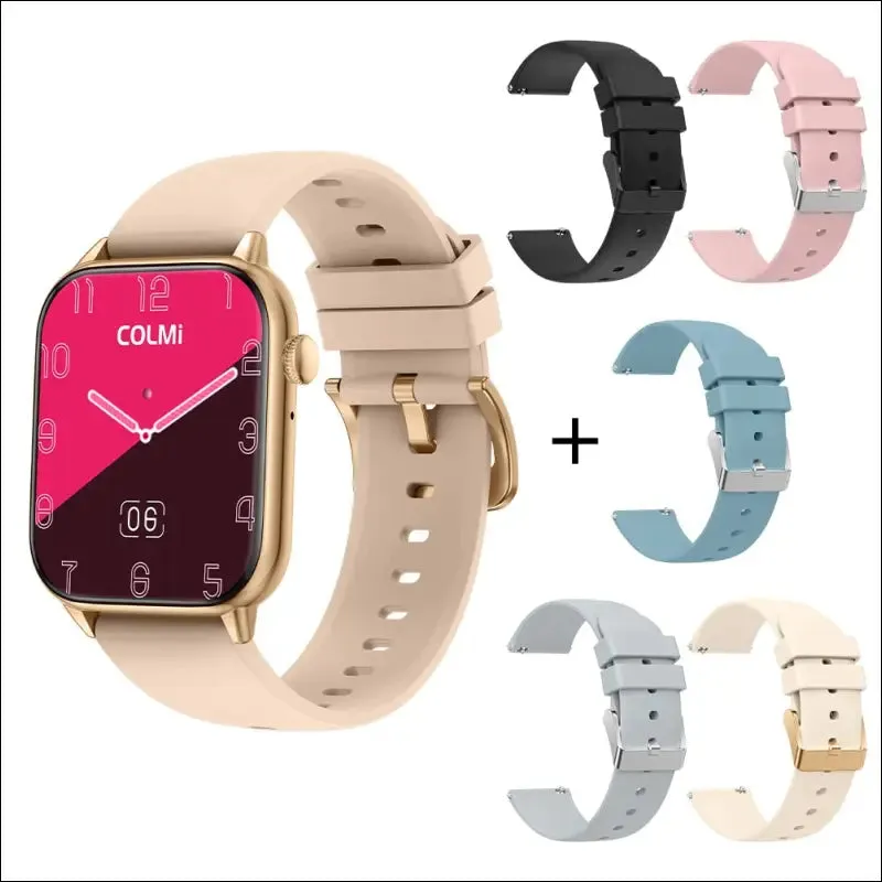 Colmi c60 smartwatch 1.9 inch full screen bluetooth calling heart rate sleep monitor 19 sport