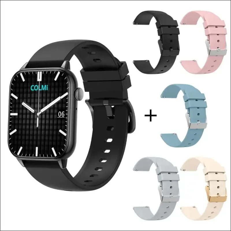 Colmi c60 smartwatch 1.9 inch full screen bluetooth calling heart rate sleep monitor 19 sport