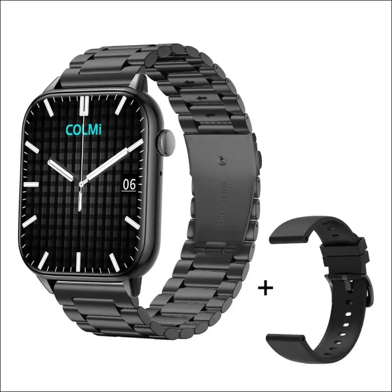 Colmi c60 smartwatch 1.9 inch full screen bluetooth calling heart rate sleep monitor 19 sport