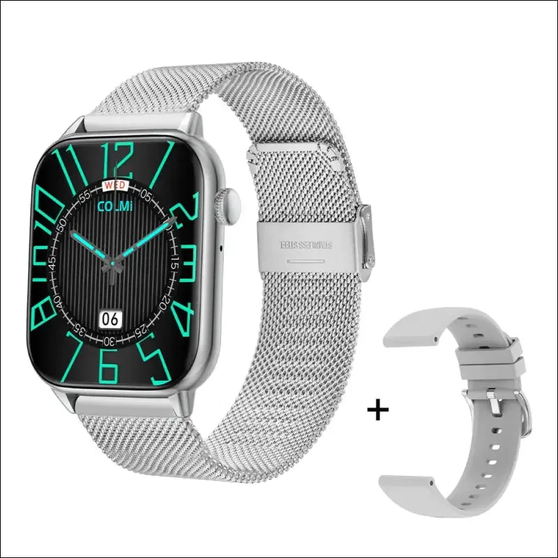 Colmi c60 smartwatch 1.9 inch full screen bluetooth calling heart rate sleep monitor 19 sport