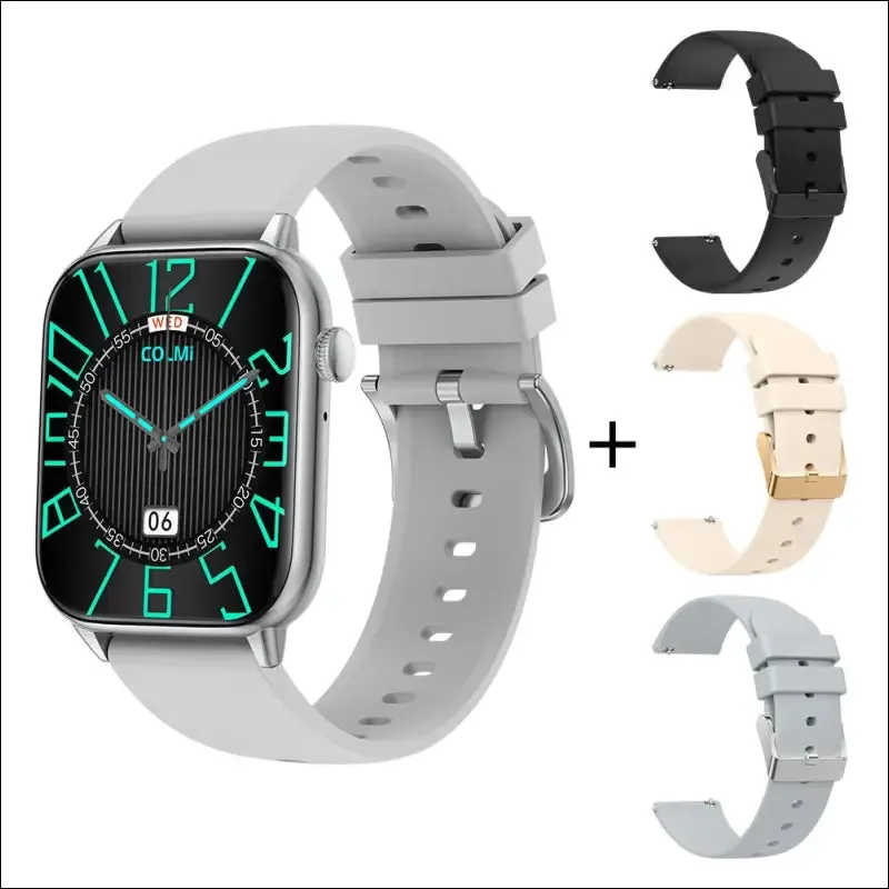 Colmi c60 smartwatch 1.9 inch full screen bluetooth calling heart rate sleep monitor 19 sport