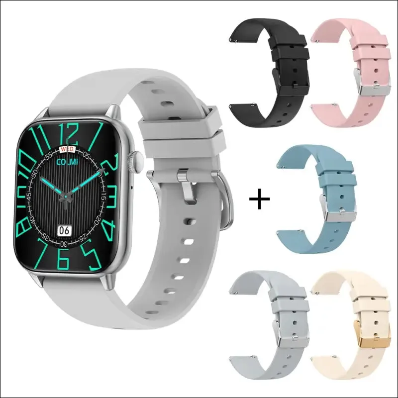 Colmi c60 smartwatch 1.9 inch full screen bluetooth calling heart rate sleep monitor 19 sport