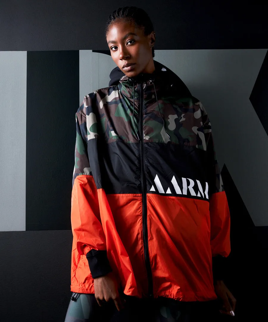 COLOR-BLOCK WARM-UP JACKET