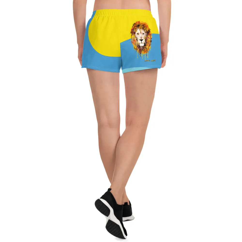 Color Waves Women's Athletic Shorts