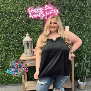 Come to Realize Cami Top - Black