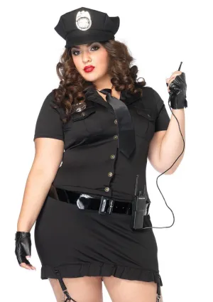 Cop Dirty Women's Sexy Police Officer Curvy Size Costume