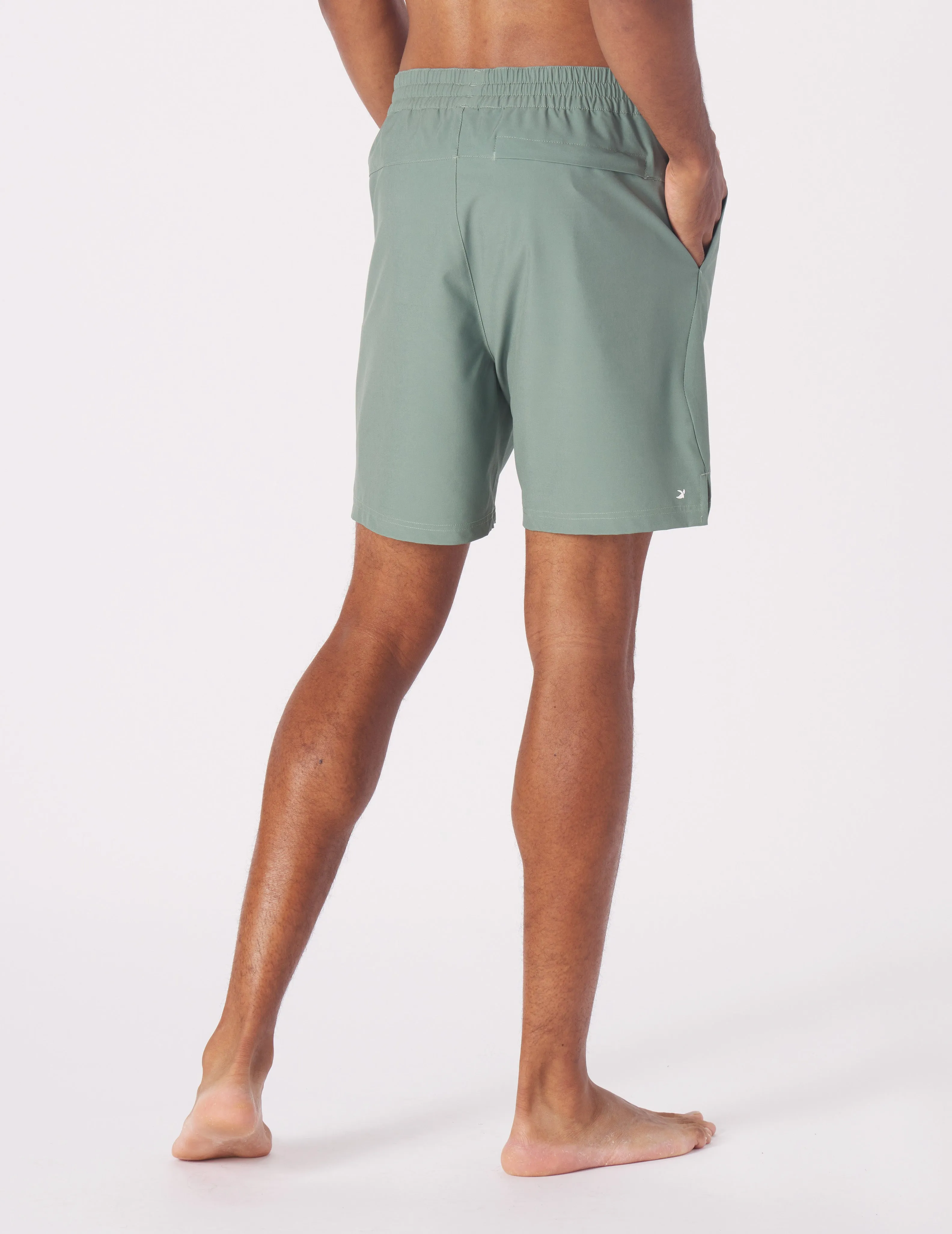 Costa Short 6.5" w/Liner: Ocean Moss
