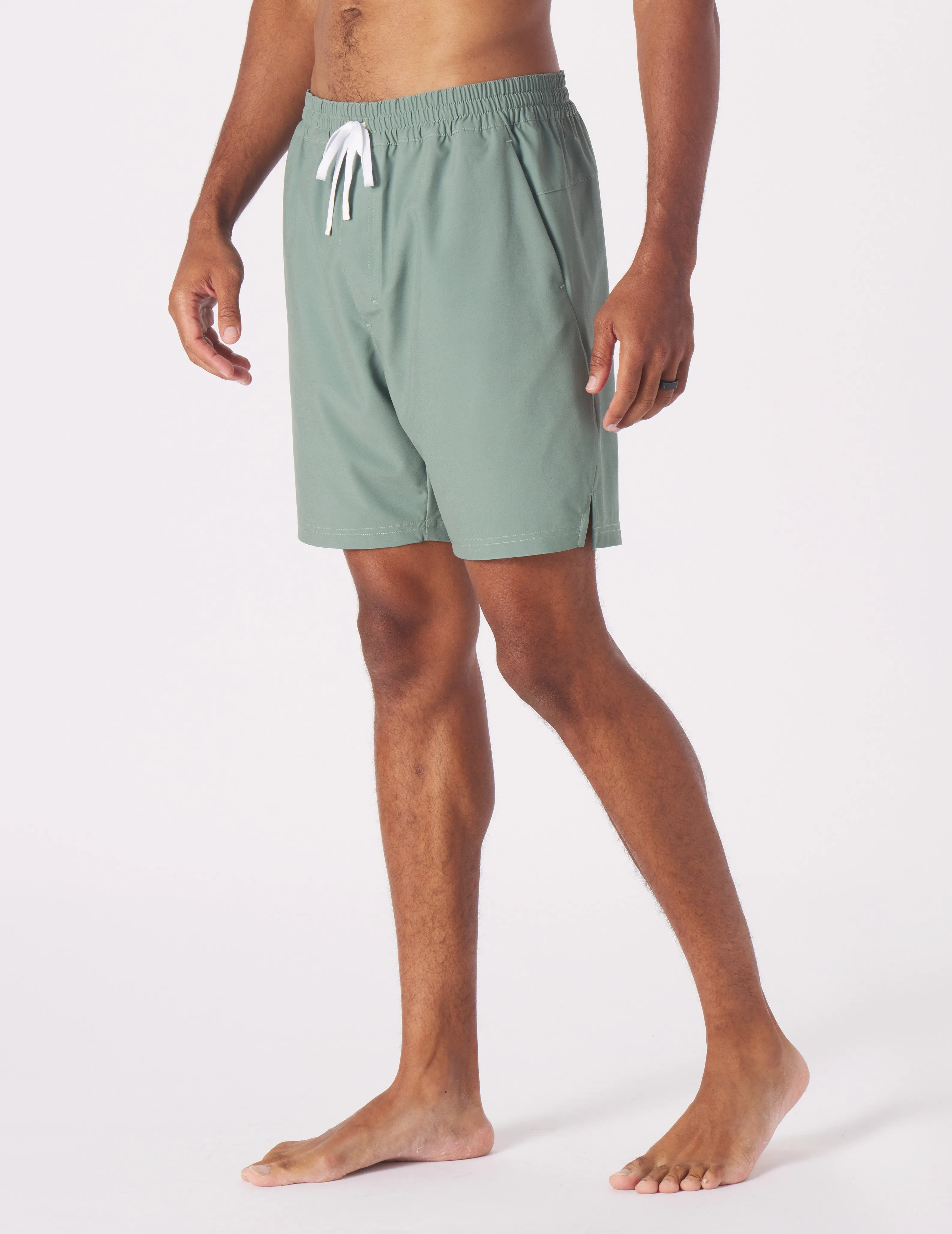 Costa Short 6.5" w/Liner: Ocean Moss