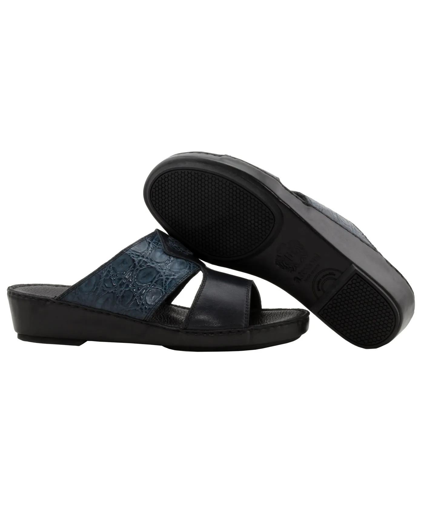 Croco Sport Napa Calf Leather Sandals