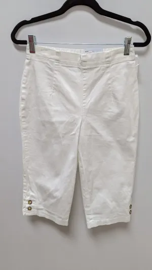Croft & Barrow White Mid-Rise Pull-On Skimmer Pants