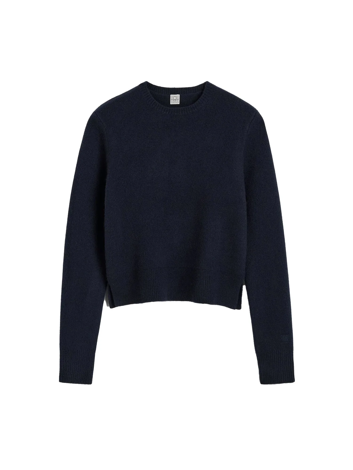 Cropped Crew-Neck Knit