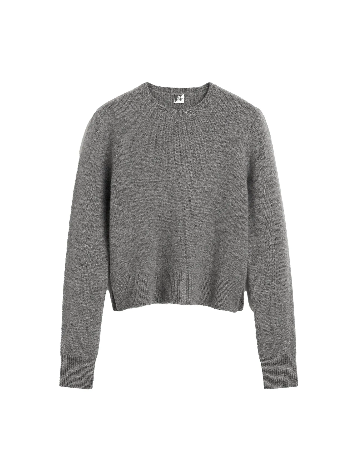 Cropped Crew-Neck Knit