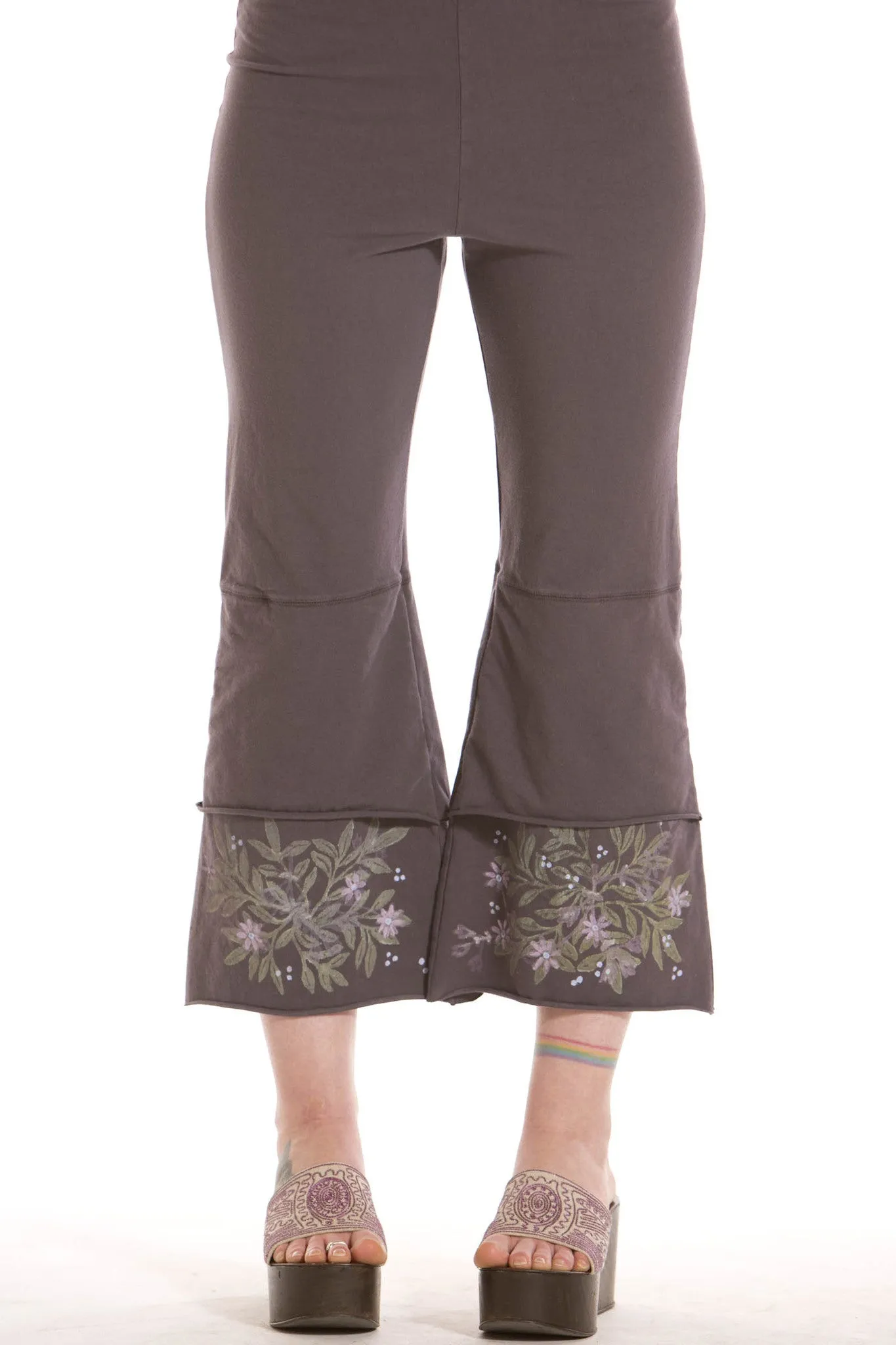 Cropped Tiered Petaloon Printed- Blue Fish Clothing