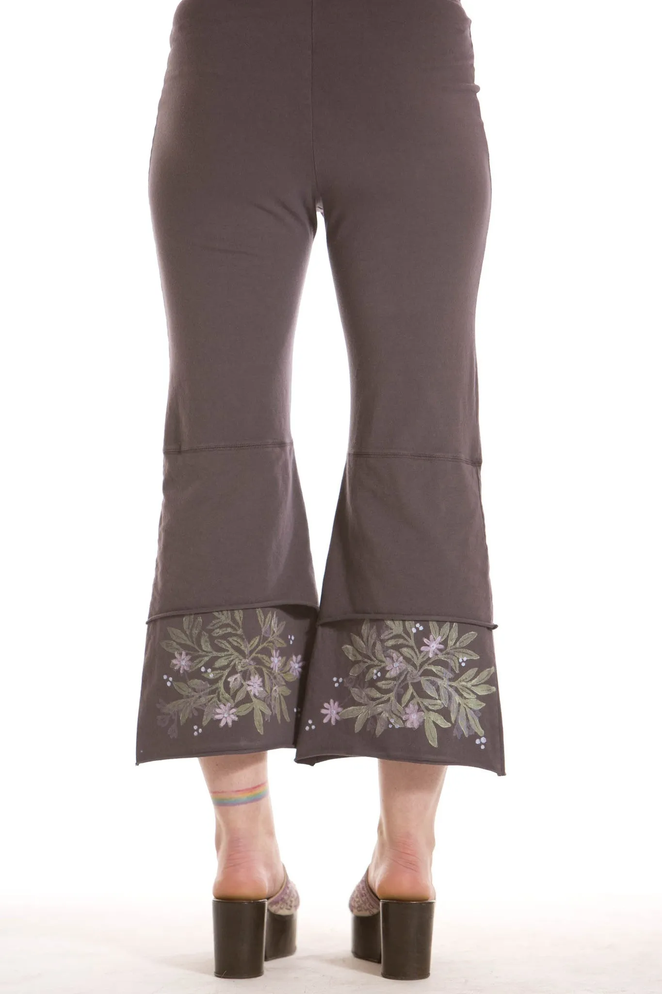 Cropped Tiered Petaloon Printed- Blue Fish Clothing