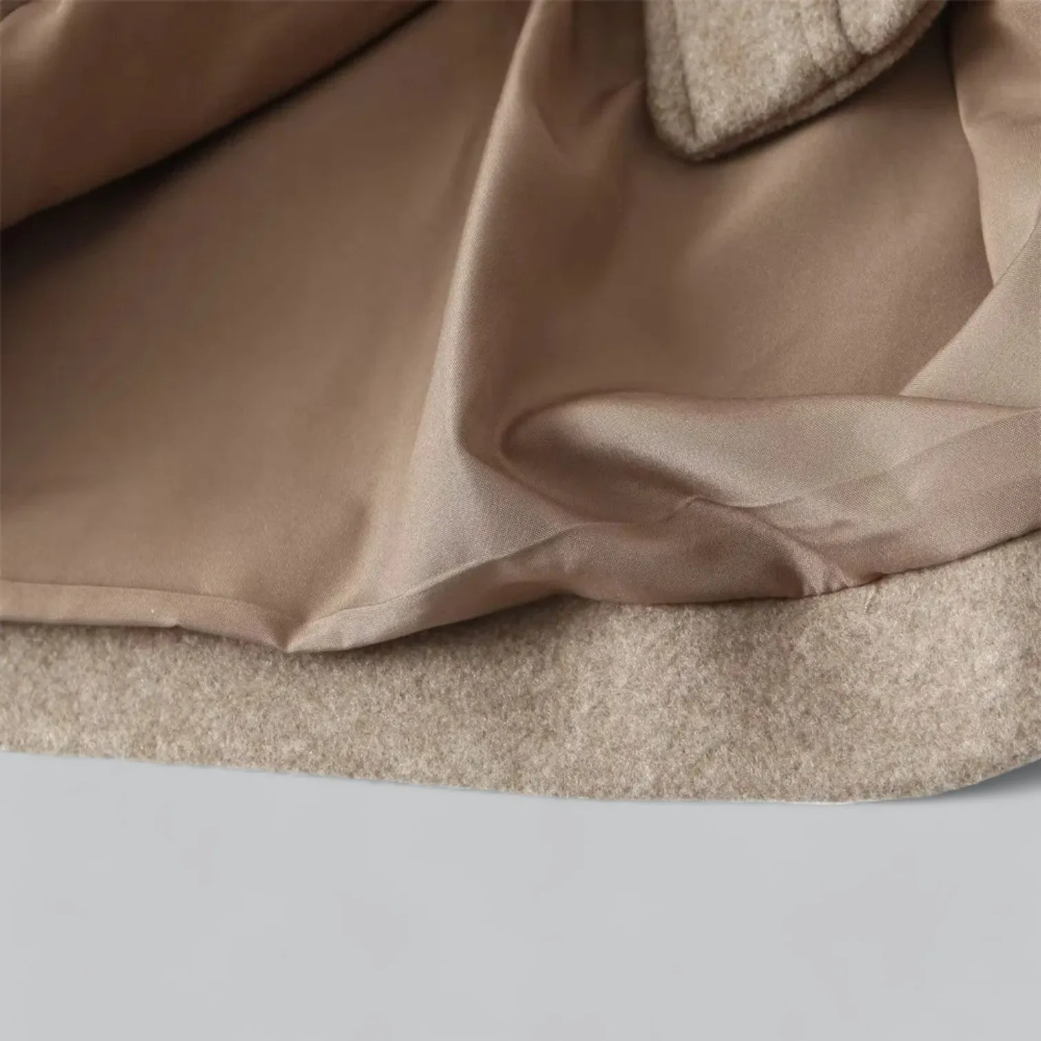 Cropped Wool Blend Jacket | Button-Up Design, Warm and Stylish Outerwear for Women