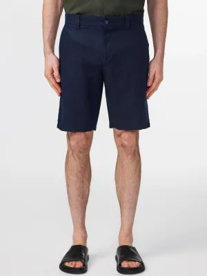 CROWN LINEN SHORTS Marine