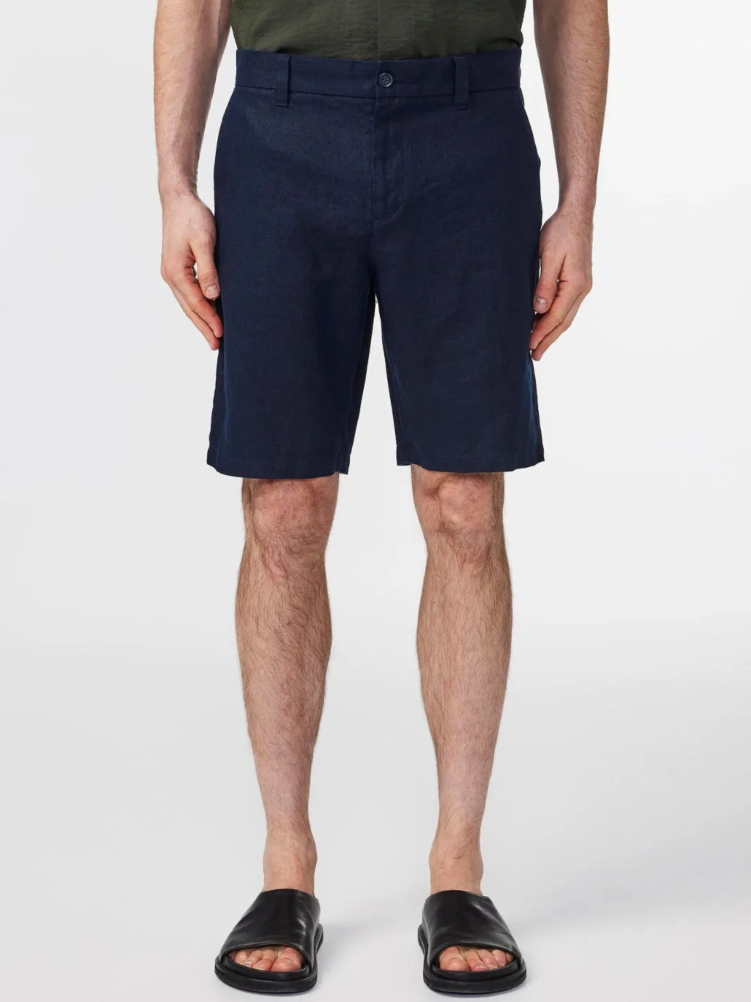 CROWN LINEN SHORTS Marine