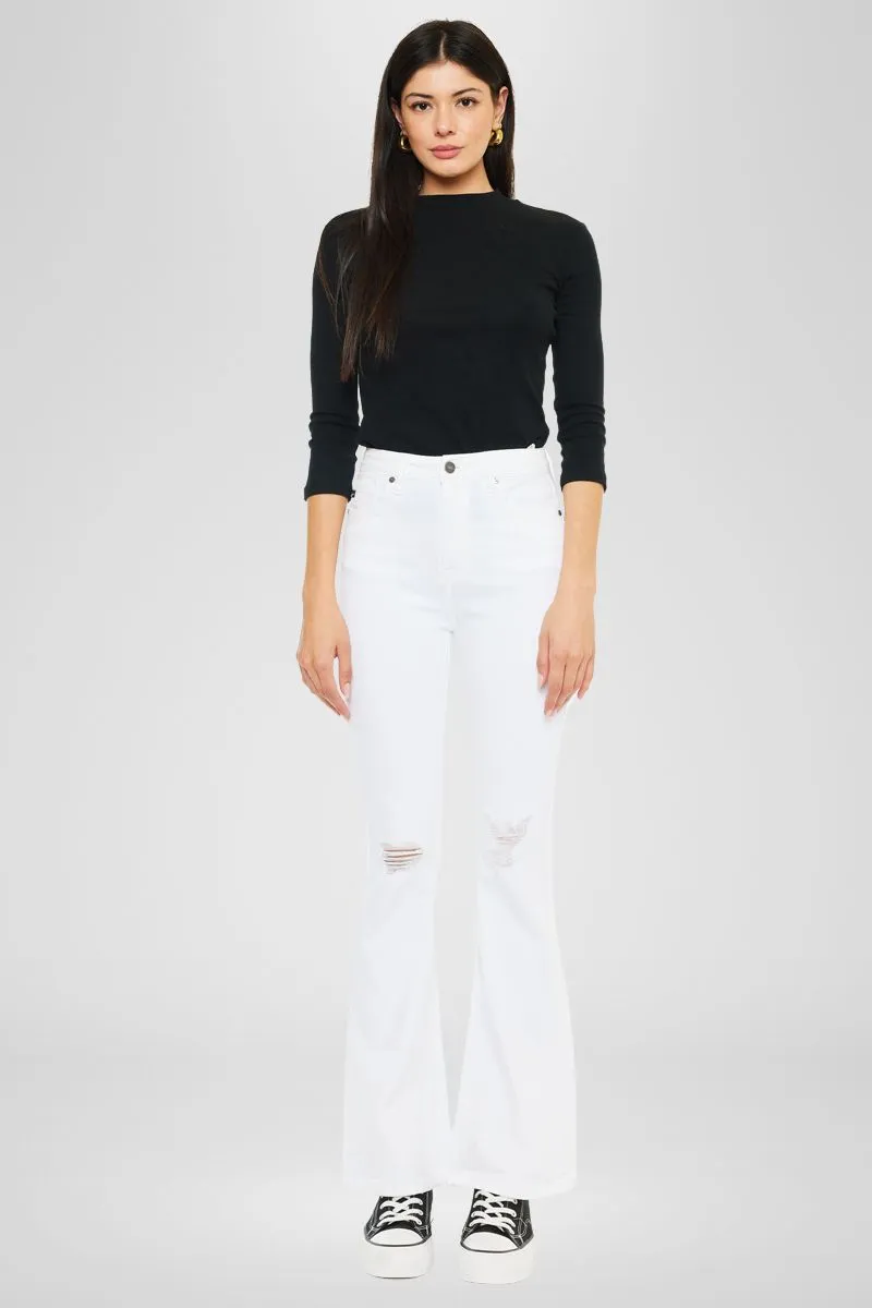 Crystal High Rise Bootcut Jeans (Petite)