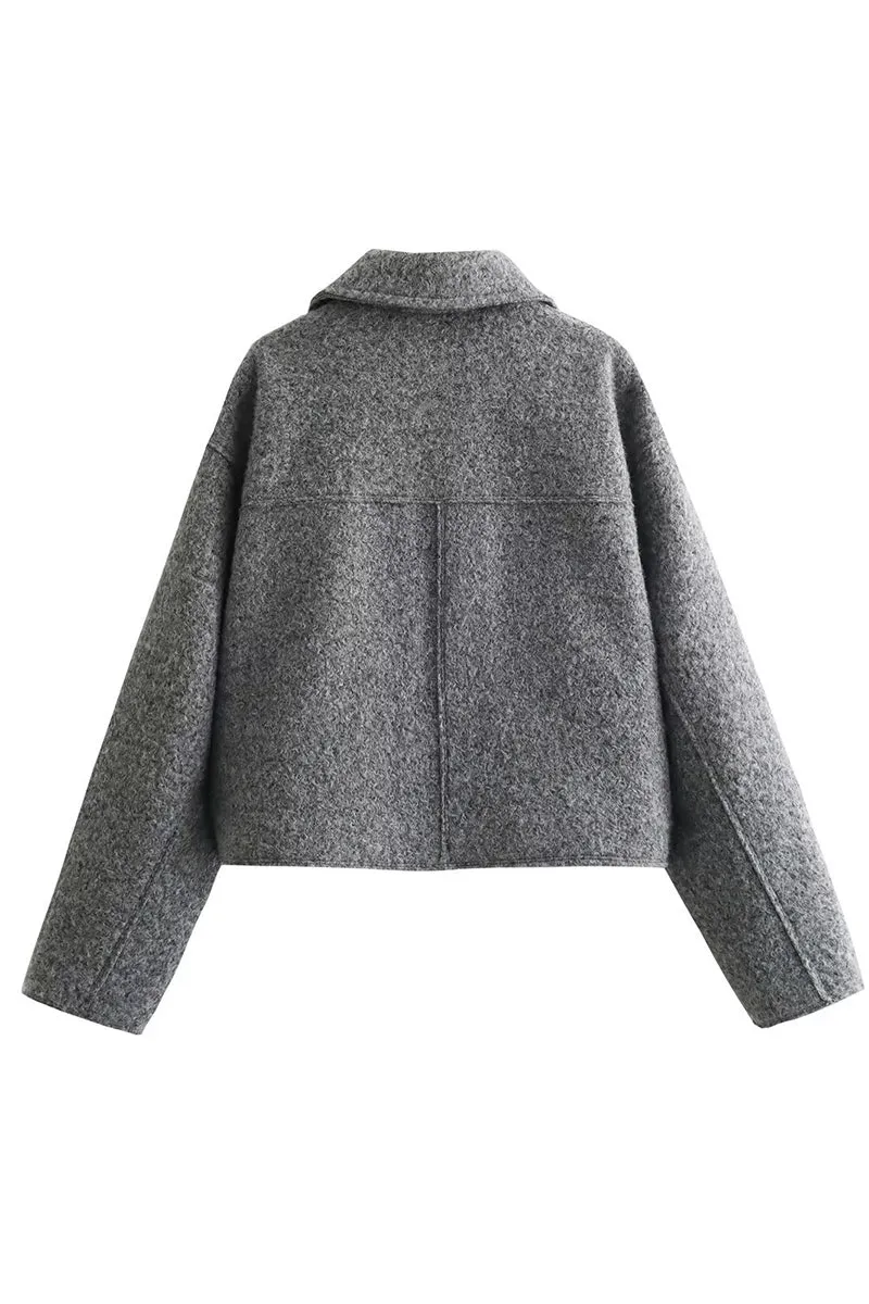 CS3381 Zip Up Short Jacket Outerwear