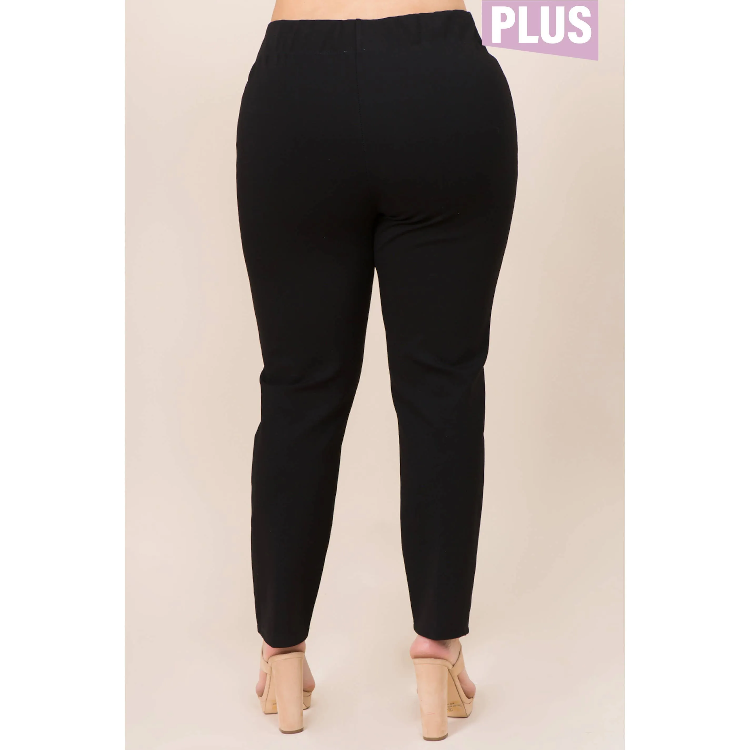 Cuffed Belted Ponte Pant